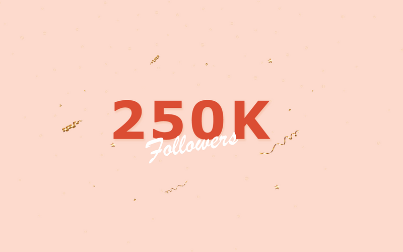 We are now a family of 250,000!