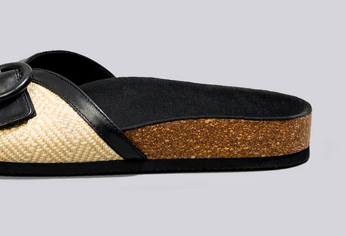 Boheme Chic Slides : Black