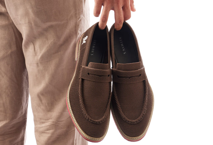Block Heel Loafers : Black