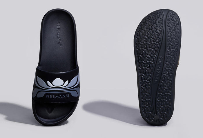 Breather Slides (Men Exclusive) : White-Blue