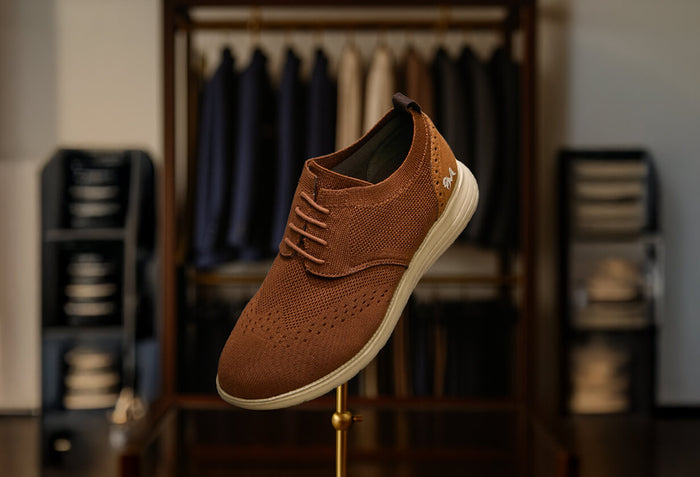 Casual Derby Sneakers : Tan