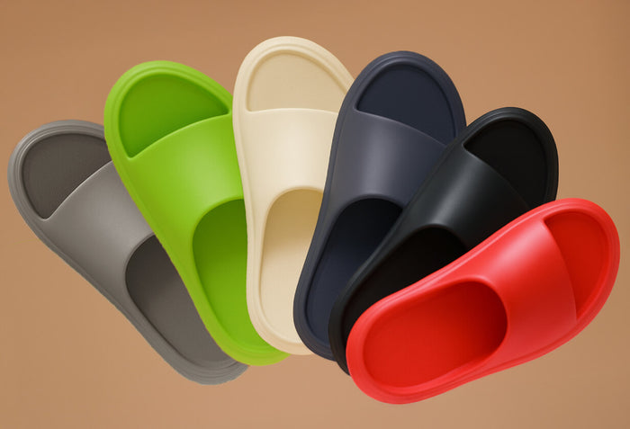 Cushers Slides For Men : Neon Green
