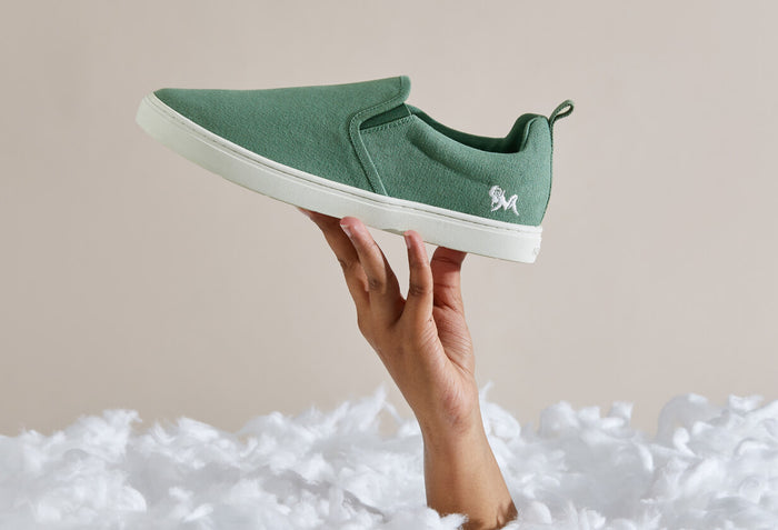 Cotton Slip Ons : Coal Black