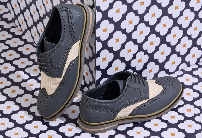 Jute Dress Oxfords : Grey