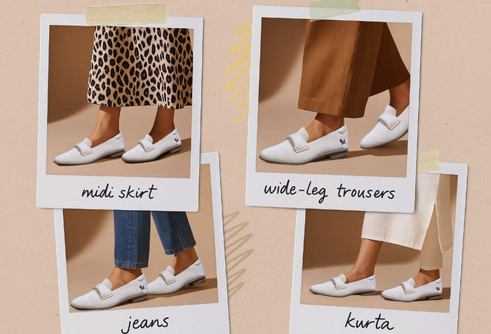 Knit Grace Loafers For Women : Beige