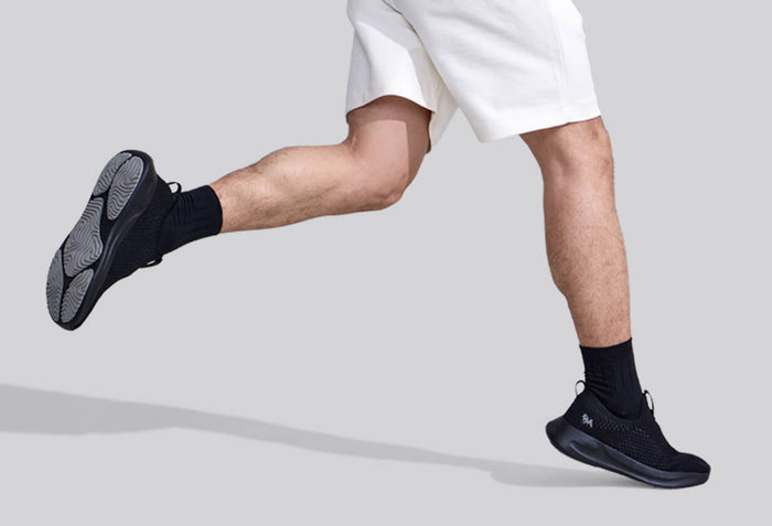Knit Trainers For Men : Grey