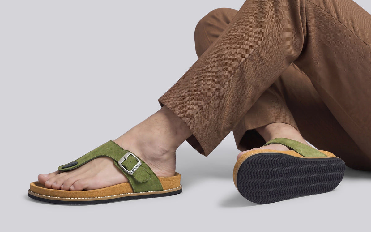 Mover Thong Sandals for Men : Olive