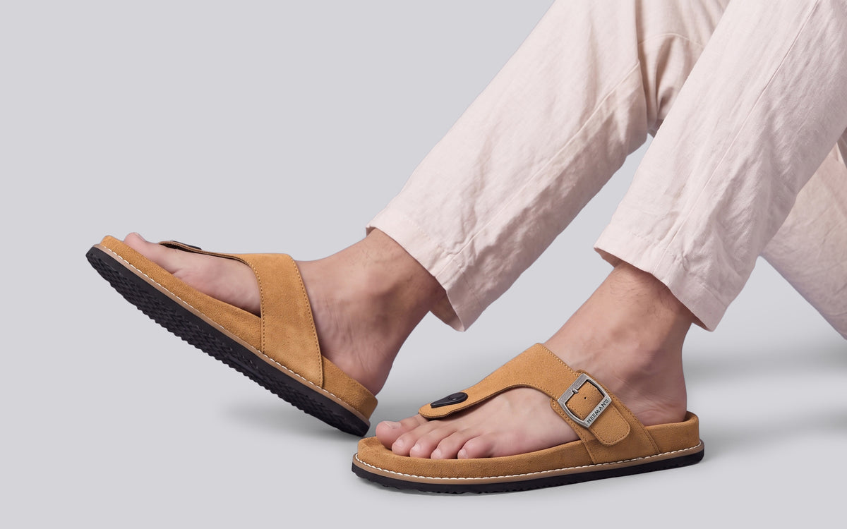 Mover Thong Sandals for Men : Tan