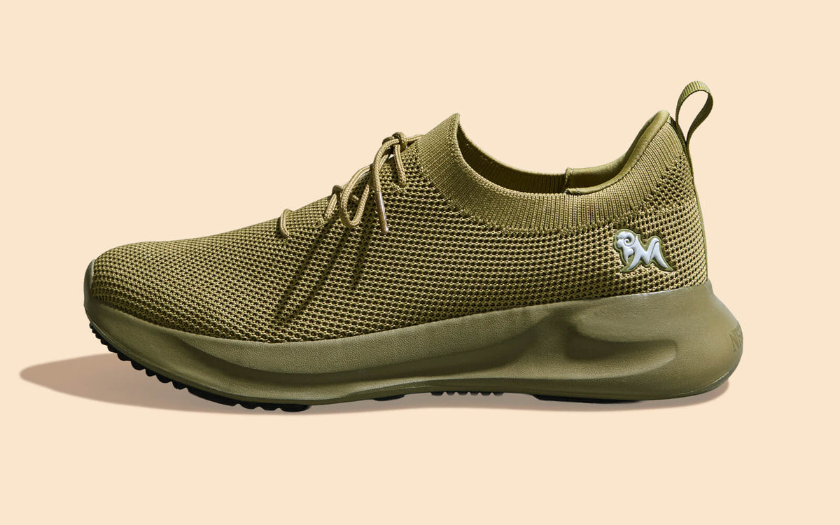Stylish Olive Green Knit Sneakers CAICJ98 Mens Sneaker Fashion Knit Walking Shoes Workout  main image 4