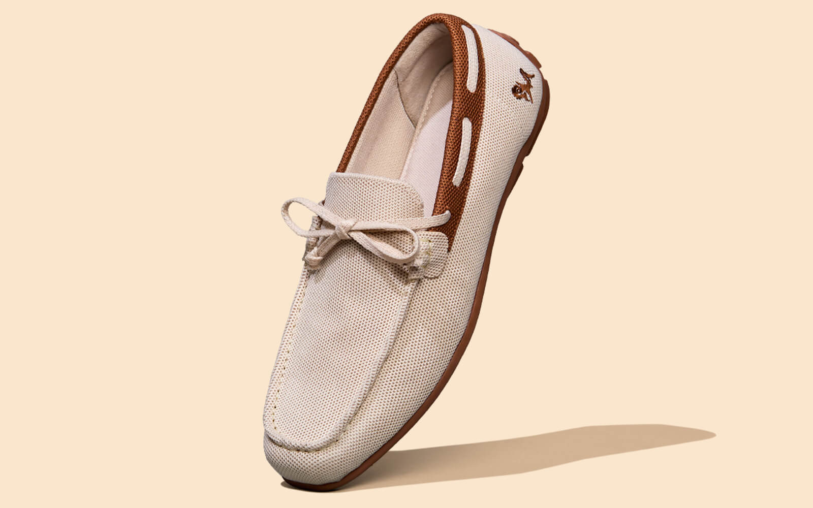 ReLive Knit Boat Loafers Beige