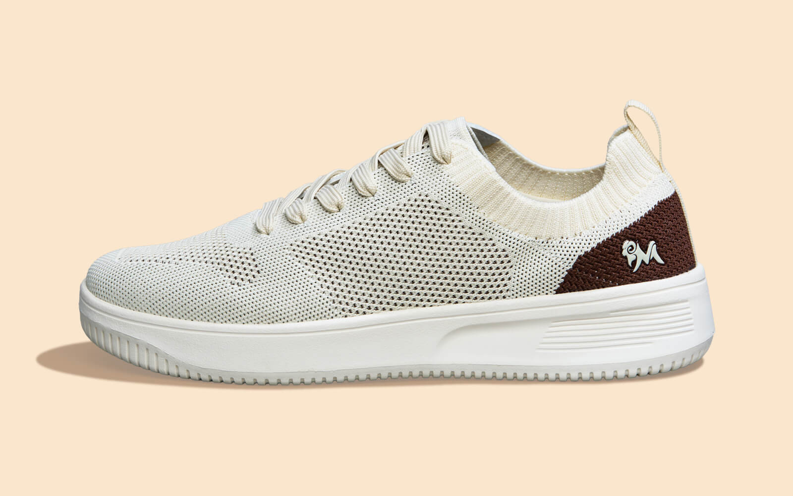 Casual Court Sneakers For Men: Ivory - Main Image