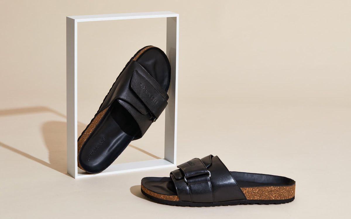 Cork Slides Black - Image 2