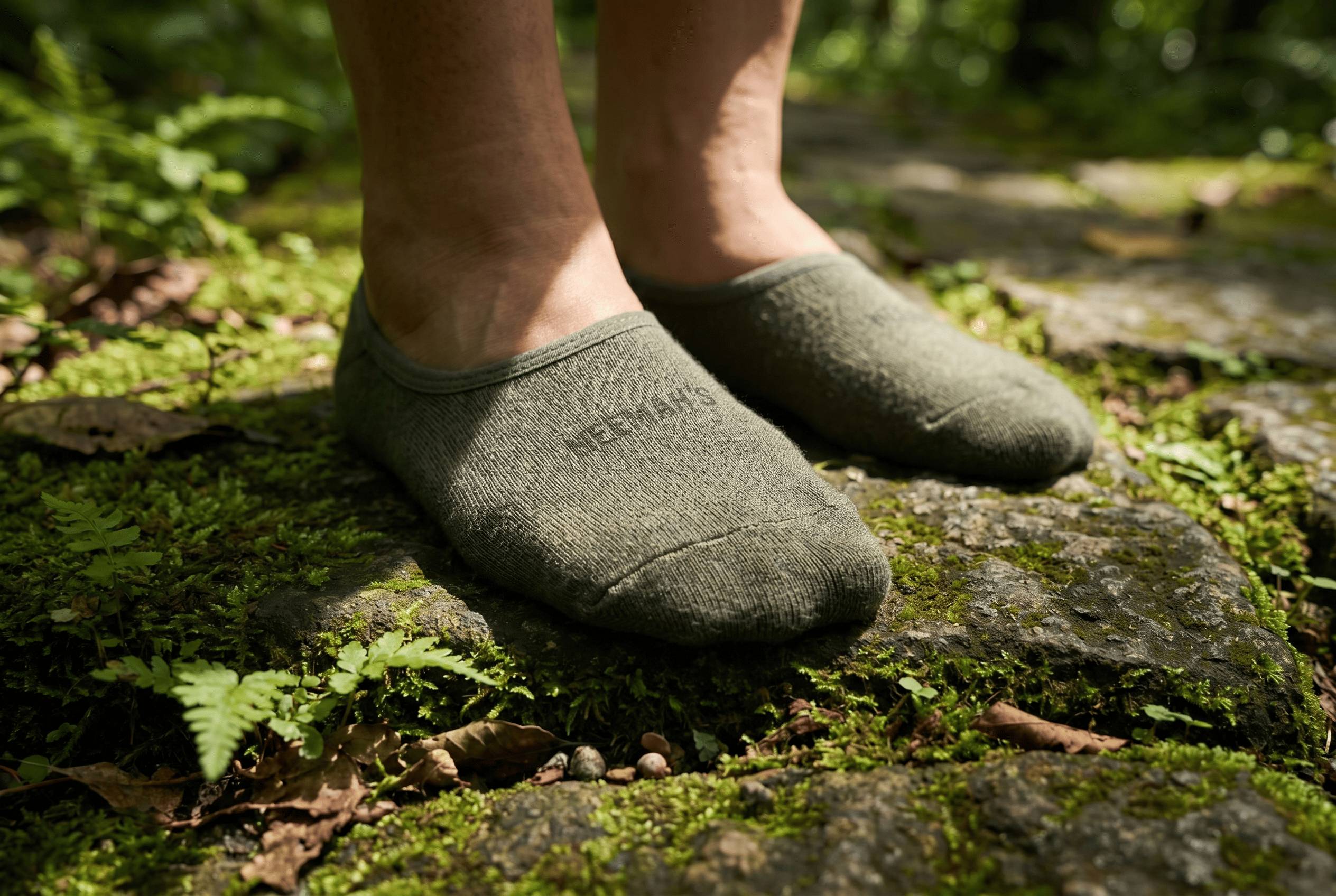 No Show Socks : Black Olive Grey (Pack of 3)