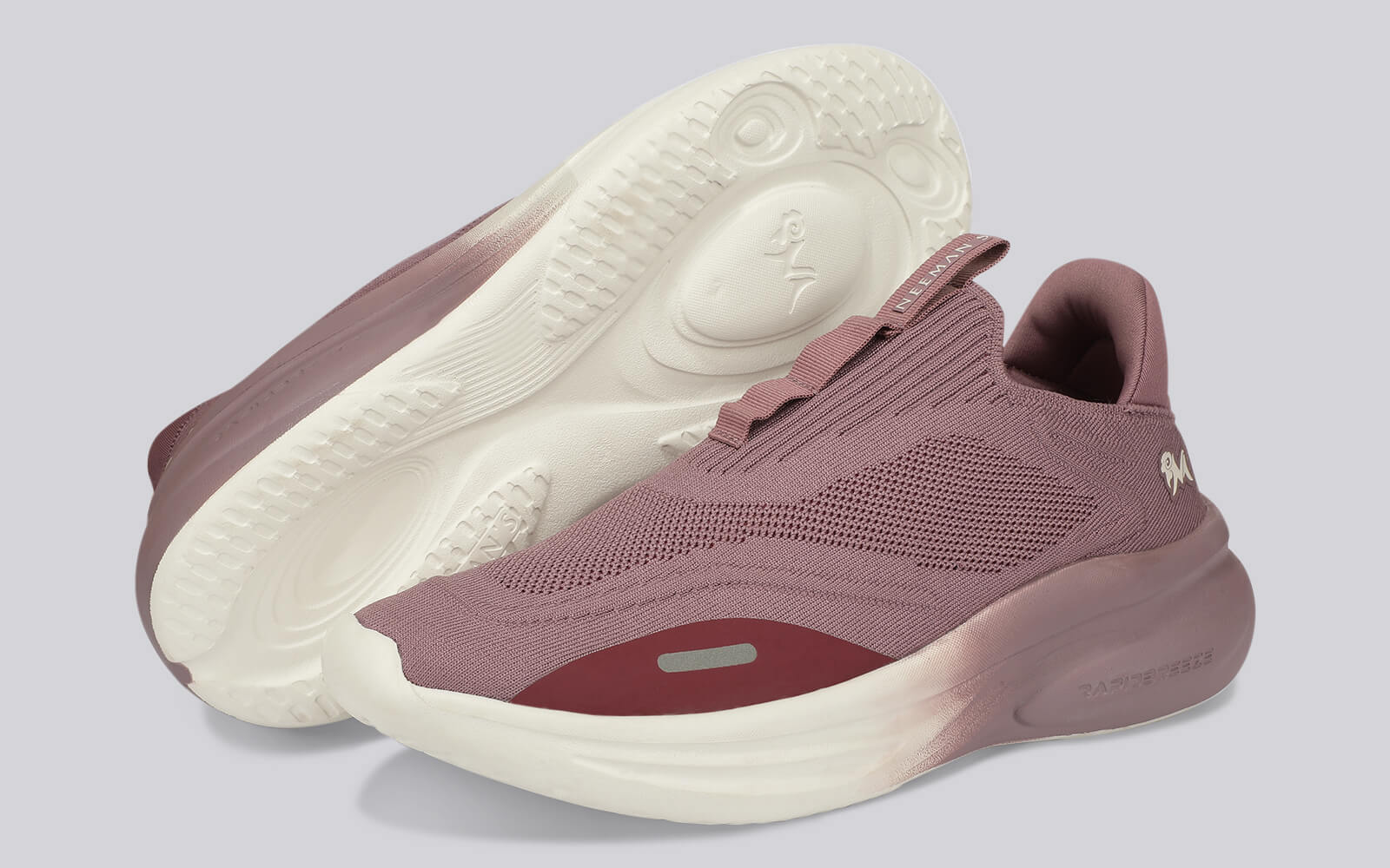 Rapid Breeze Rally Sneakers for Women : Lilac White