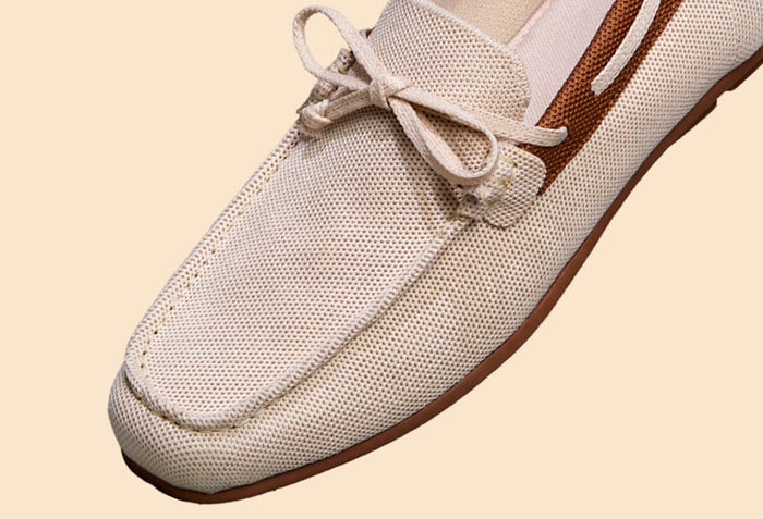 ReLive Knit Boat Loafers : Beige