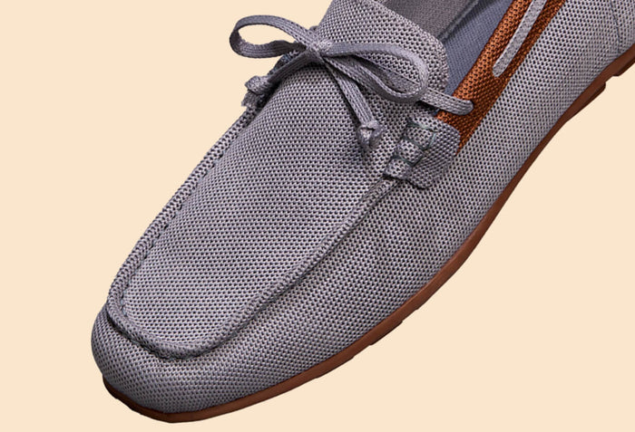 ReLive Knit Boat Loafers : Grey