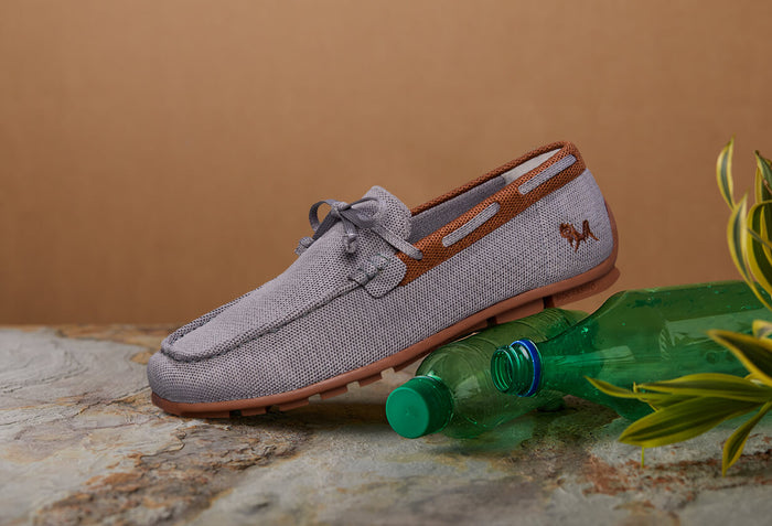ReLive Knit Boat Loafers : Grey