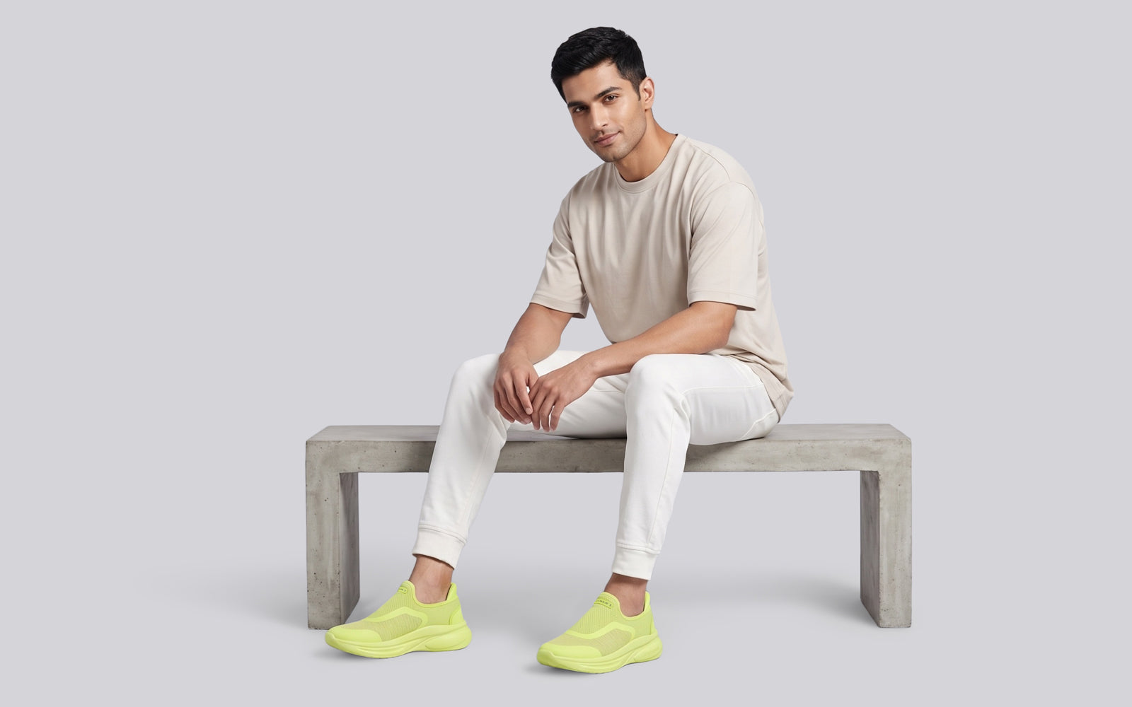 Rapid Breeze Pulsatile Slip Ons for Men : Lime