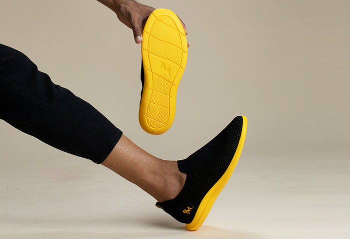 Spotlight Slip Ons : Hale Black / Red Sole
