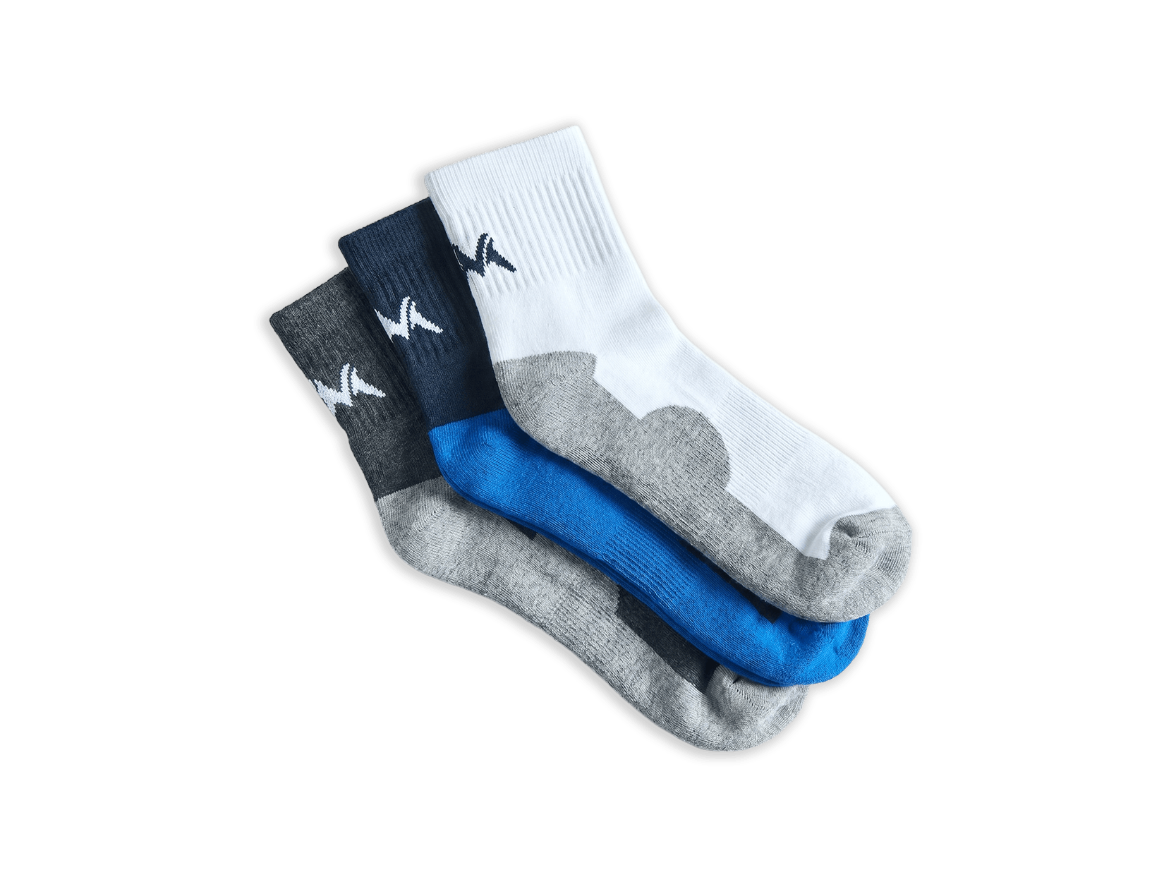 Grey Blue White