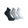 Ankle Length Comfort Socks : Black Grey White (Pack of 3)