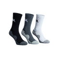Quarter All Day Socks : Black White Grey (Pack of 3)