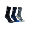 Quarter All Day Socks : Black Blue Grey (Pack of 3)