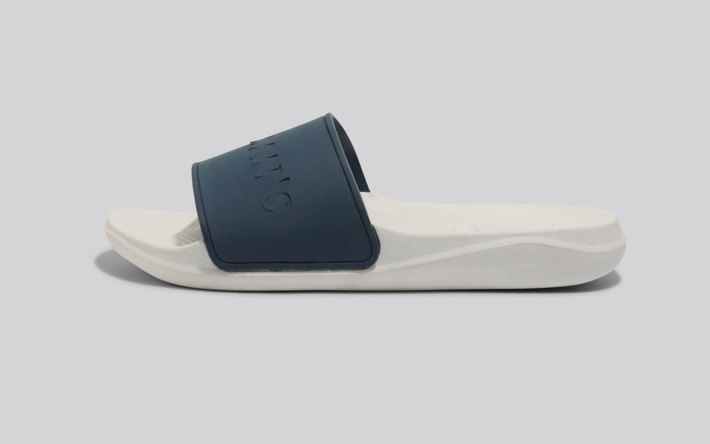 De-Stress Slides White-Blue