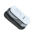 No Show Socks : Black White Grey (Pack of 3)