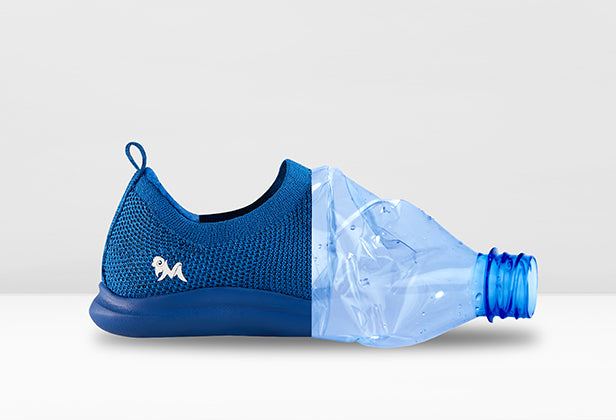 Every shoe is made with 8 PET bottles