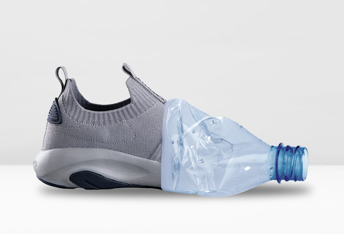 Responsibly made using recycled PET bottles