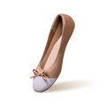 Ballet Flats For Women : Beige-Ivory