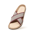 Cross Knit Sandals : Beige