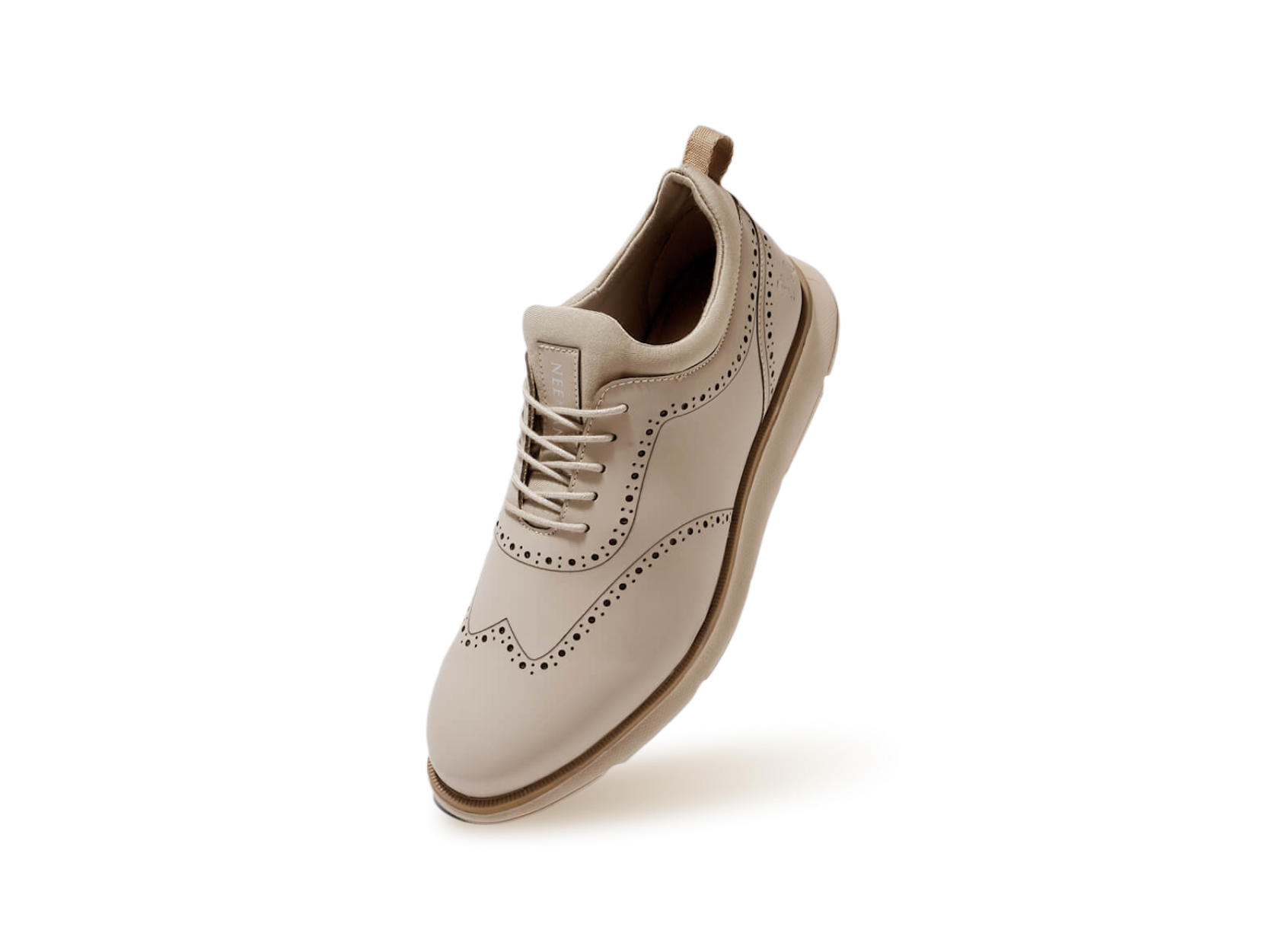 Crossover Brogues Oxfords in Beige for Casual Wear