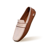 ReLive Knit Color Block Loafers : Beige/Brown