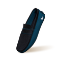 ReLive Knit Color Block Loafers : Teal/Black