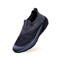 Blend Knit Slip Ons : Black-Grey