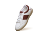 City Strides Sneakers in White-Red for Retro Style