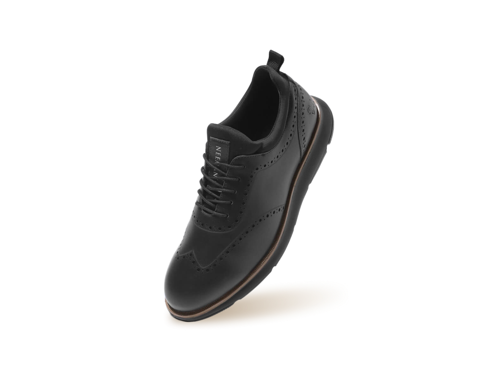 Crossover Brogues Oxfords in Black for Casual Wear