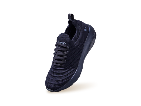 Begin Walk Glide Sneakers in Black for Walking