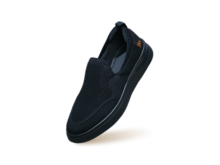 Elevate Slip Ons in Black for Casual Wear