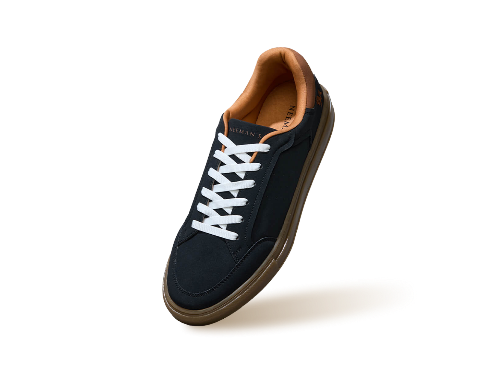 The Comfy Sleeks Sneakers in Black-Tan for Casual Wear