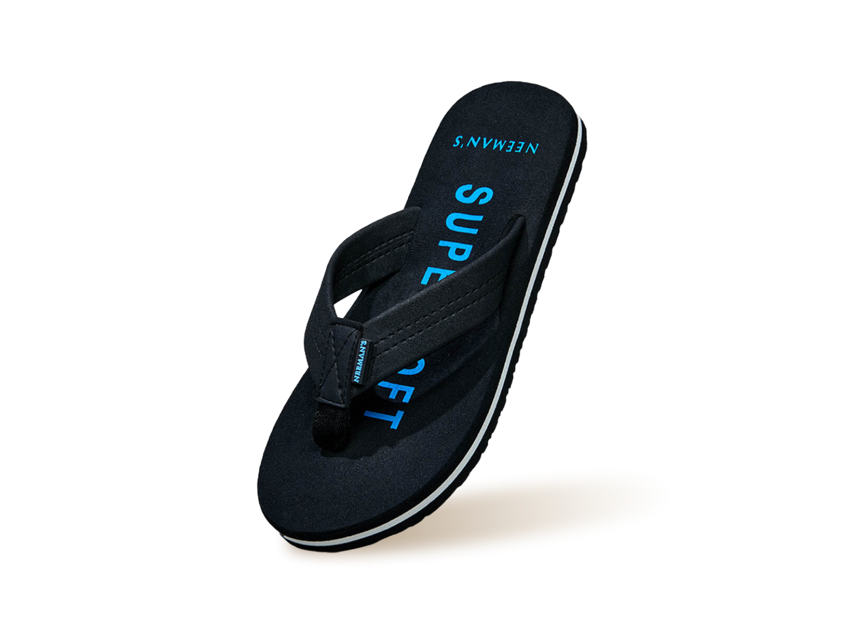 Super Soft Flips Flip Flops in Black for Extra-Soft Comfort