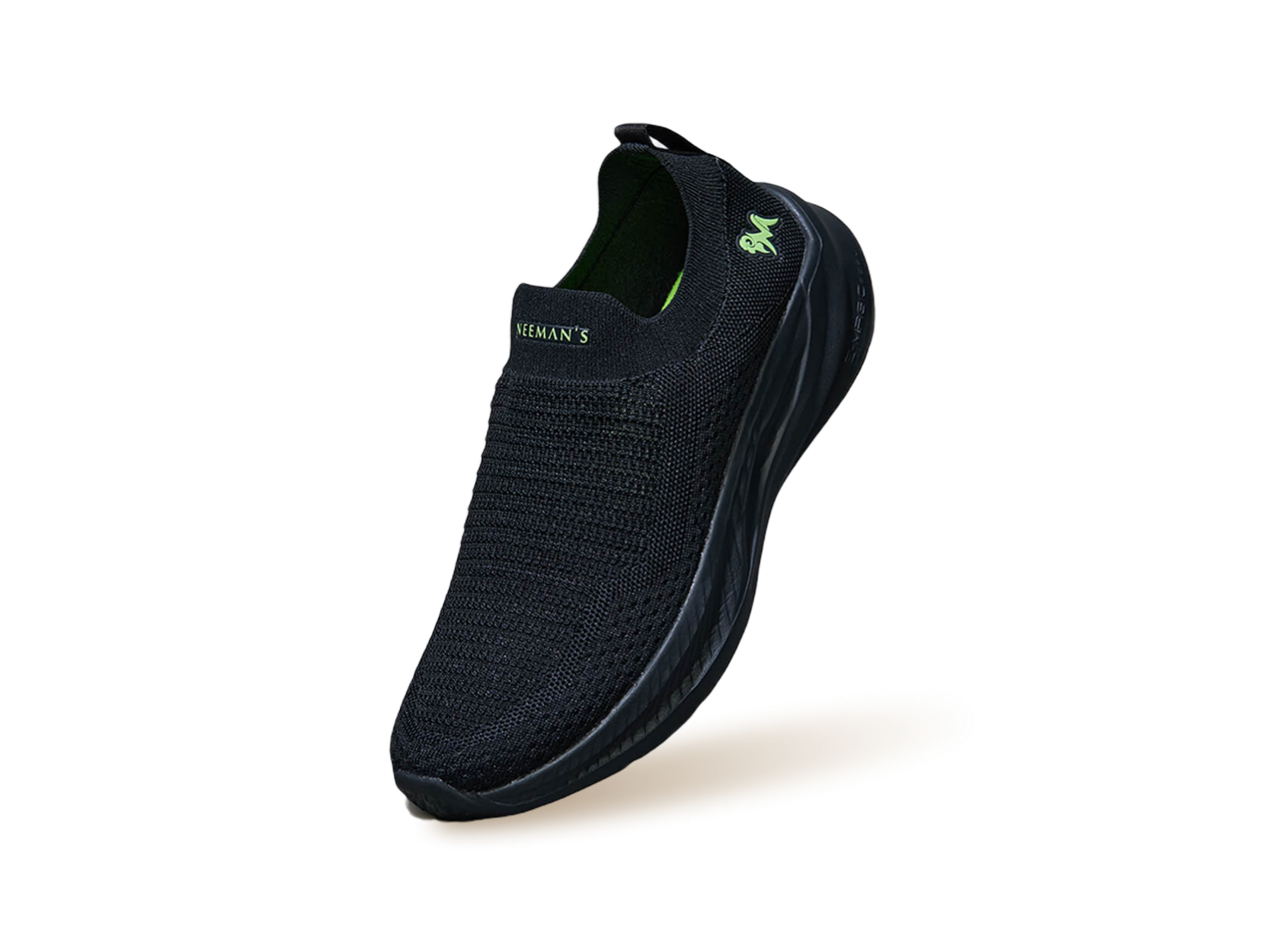 Max Cushy Slip Ons in Black for Casual Wear