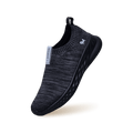 Melange Slip Ons : Black