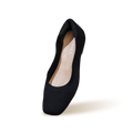 Plush Square Flats : Black