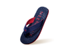 Float Ease Flips Flip Flops in Navy - Red for Casual Wear