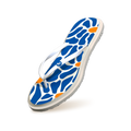 Printed Flip Flops : Blue