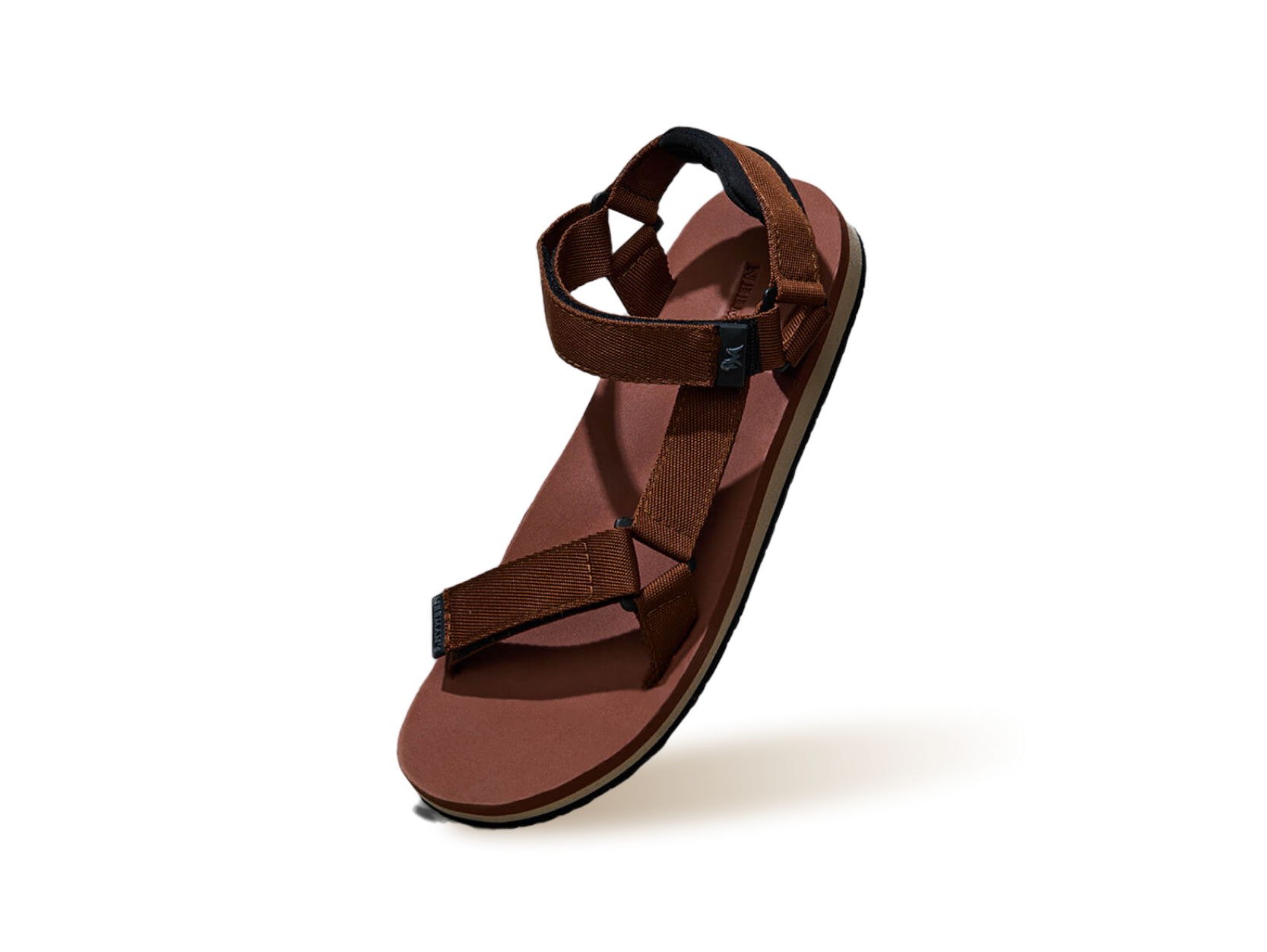 Airy Strap Sandals in Brown-Black for Daily Use