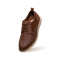 Textured Derby Sneakers : Tan Brown